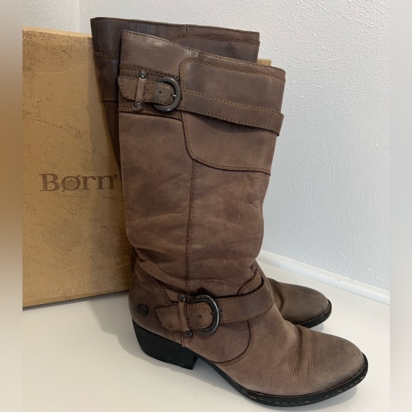 Born: Tall Leather Riding Boots - Picture 3 of 8